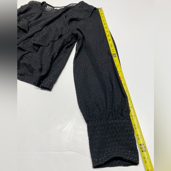 Bar III | Sheer Metallic Polka Dot Top - Picture 16 of 16